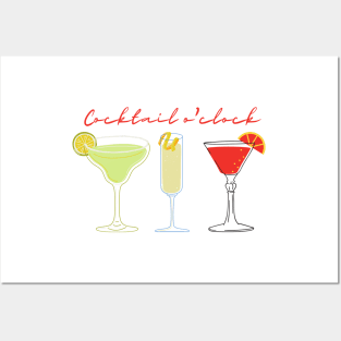 Summer Cocktails Posters and Art